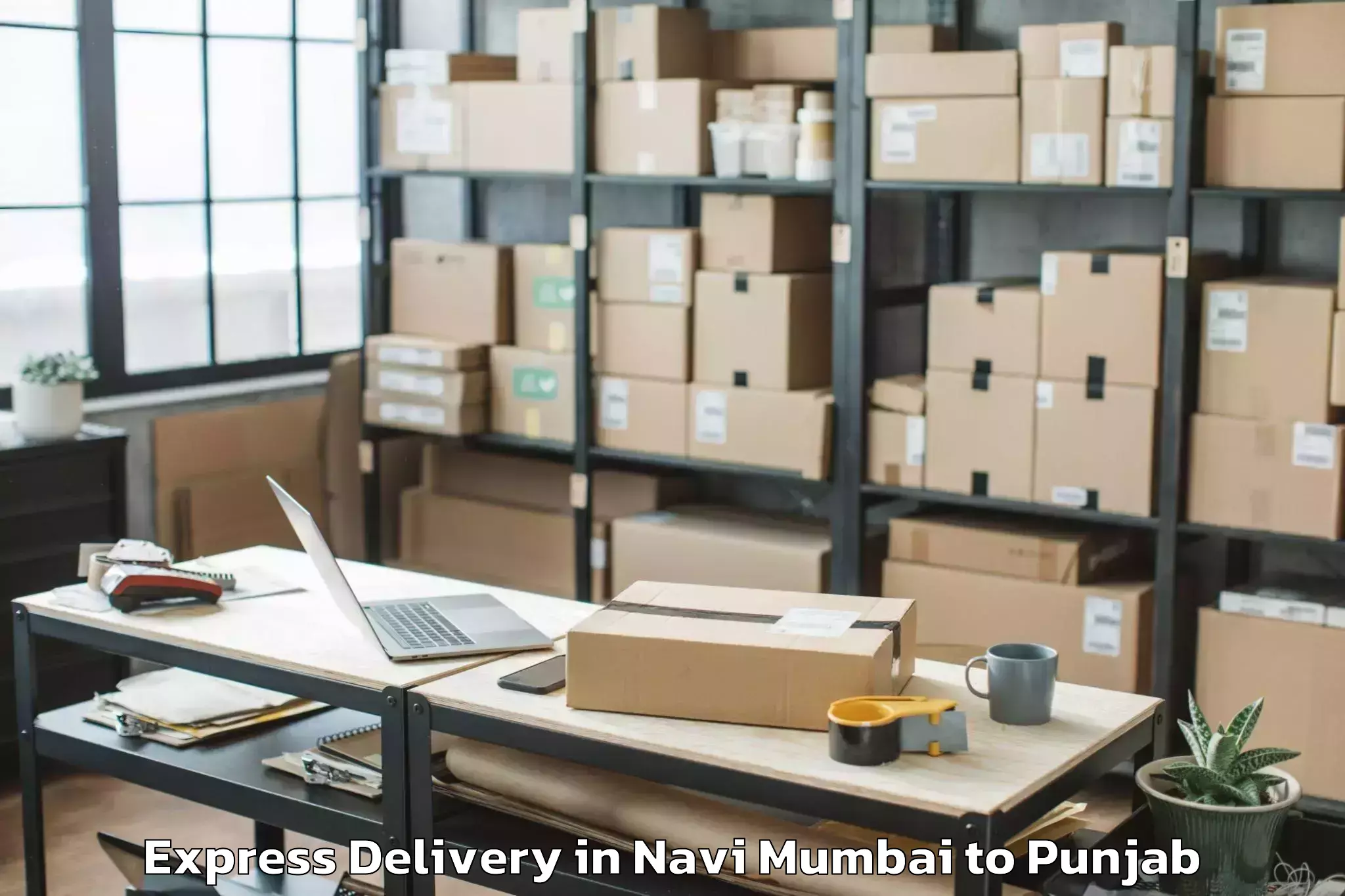 Professional Navi Mumbai to Baba Bakala Express Delivery